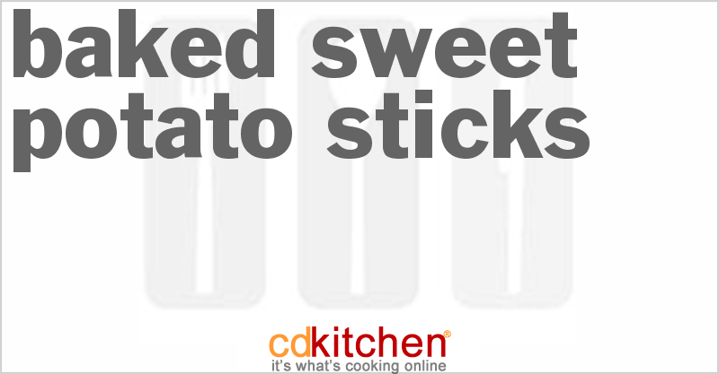 Lower Fat Baked Sweet Potato Sticks - CDKitchen.com