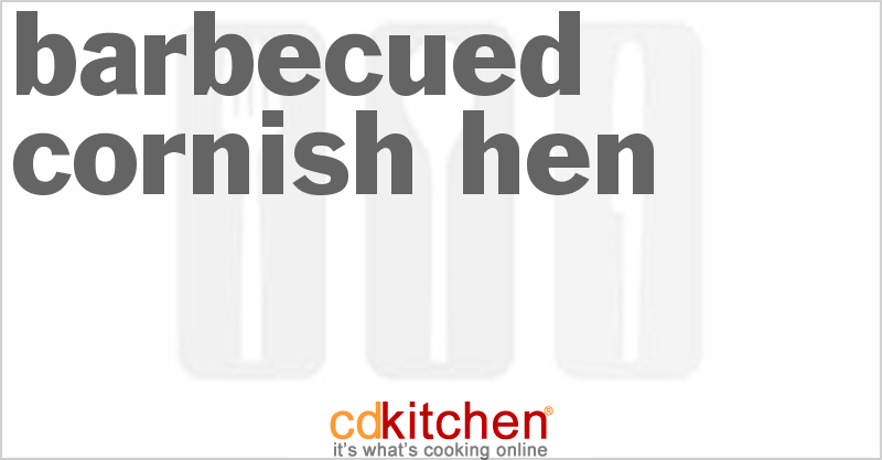 Barbecued Cornish Hen - CDKitchen.com