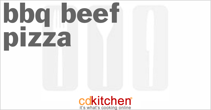 BBQ Beef Pizza - CDKitchen.com