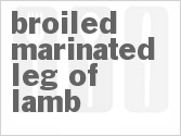 recipe for broiled marinated leg of lamb