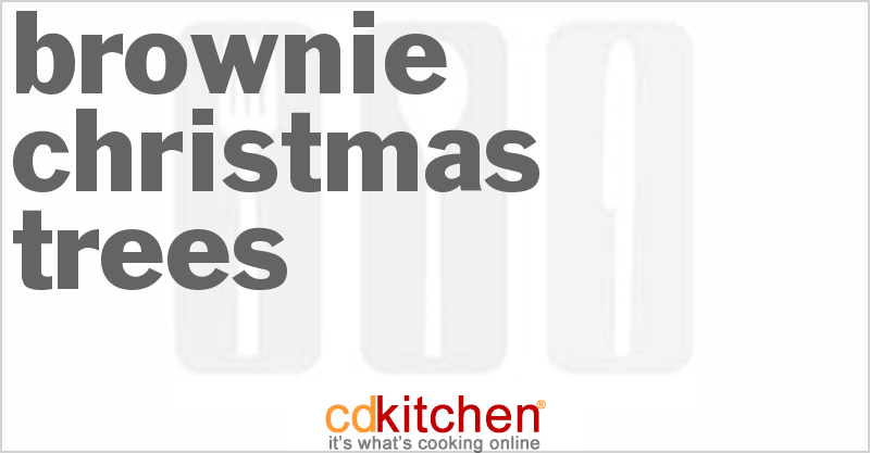 Brownie Christmas Trees - CDKitchen.com