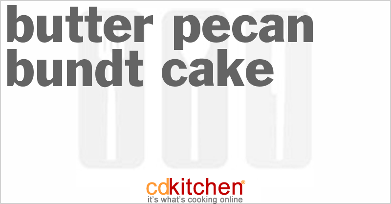 Butter Pecan Bundt Cake - CDKitchen.com