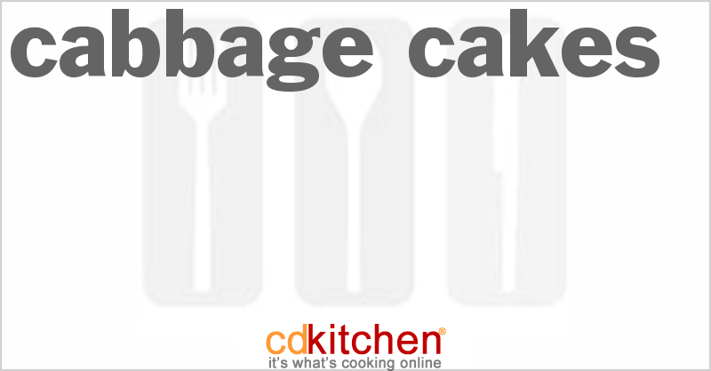 Cabbage Cakes - CDKitchen.com