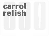 recipe for carrot relish
