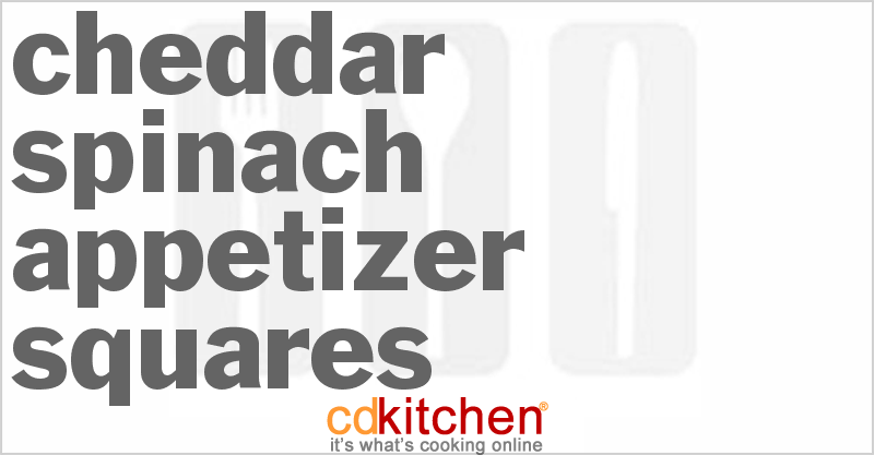 Cheddar Spinach Appetizer Squares - CDKitchen.com