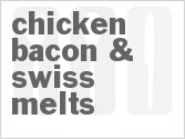 recipe for chicken bacon & swiss melts