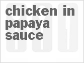 recipe for chicken in papaya sauce