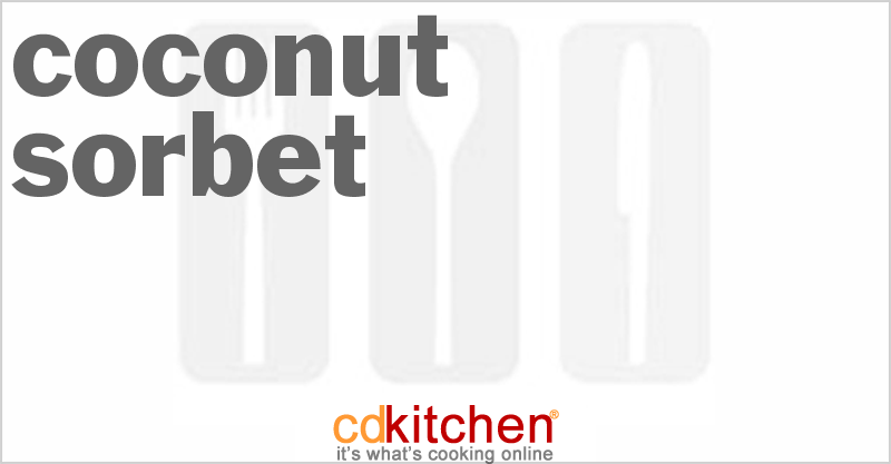 Coconut Sorbet - CDKitchen.com