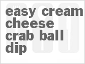 recipe for easy cream cheese crab ball dip