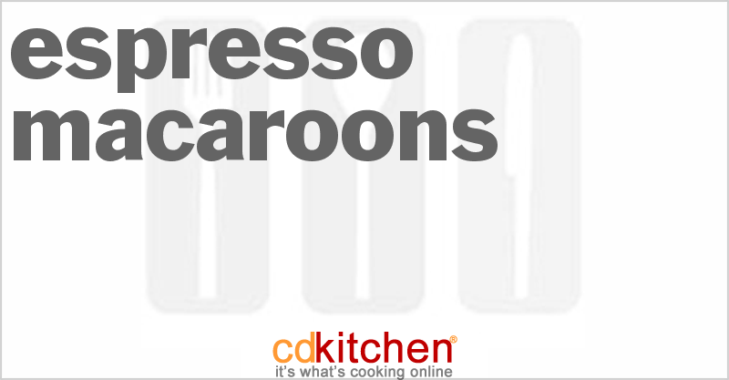 Espresso Macaroons - CDKitchen.com