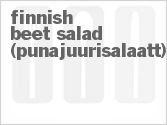 recipe for finnish beet salad (punajuurisalaatt)