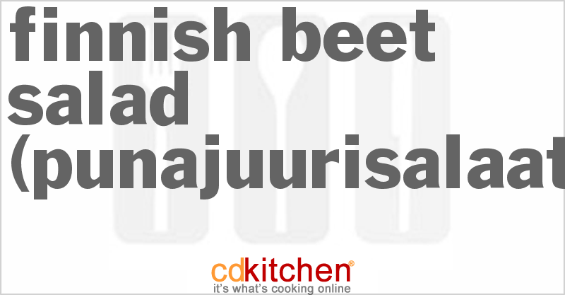 Finnish Beet Salad (Punajuurisalaatti) - CDKitchen.com