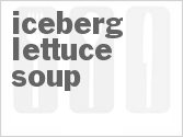 recipe for iceberg lettuce soup