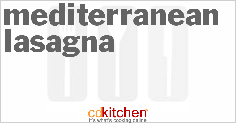 Mediterranean Lasagna - CDKitchen.com