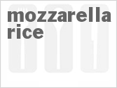 recipe for mozzarella rice