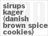 recipe for sirups kager (danish brown spice cookies)