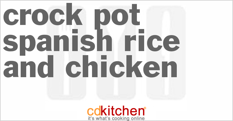 Spanish Rice And Chicken - CDKitchen.com