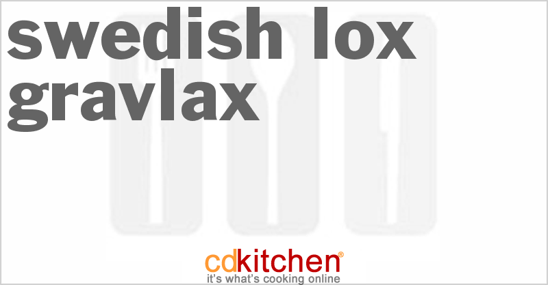 Swedish Lox Gravlax - CDKitchen.com