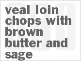 recipe for veal loin chops with brown butter and sage