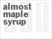 recipe for almost maple syrup