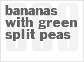 recipe for bananas with green split peas