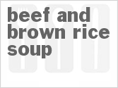 recipe for beef and brown rice soup