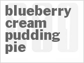 recipe for blueberry cream pudding pie