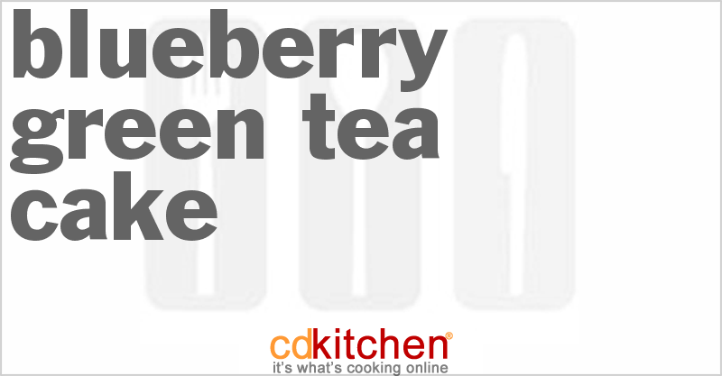 Blueberry Green Tea Cake - CDKitchen.com