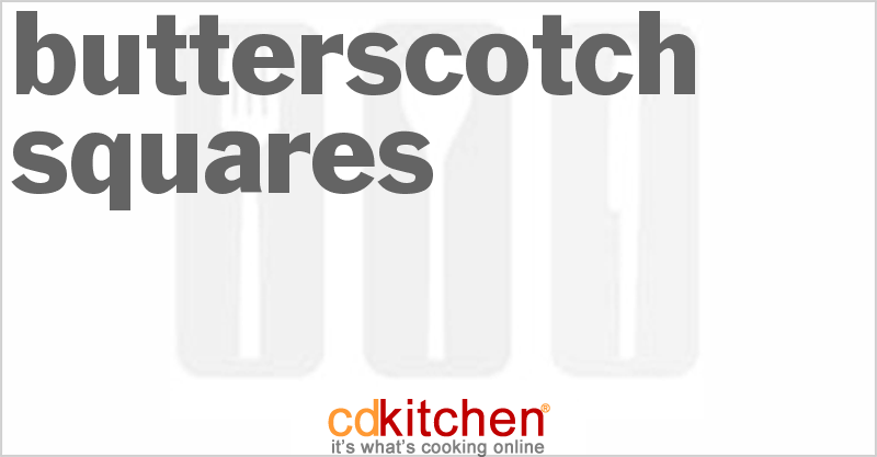 Butterscotch Squares - CDKitchen.com