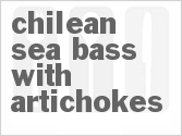 recipe for chilean sea bass with artichokes