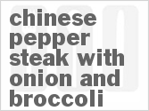 recipe for chinese pepper steak with onion and broccoli