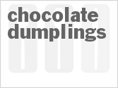 recipe for chocolate dumplings