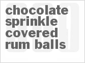 recipe for chocolate sprinkle covered rum balls