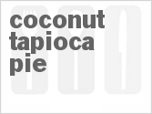 recipe for coconut tapioca pie