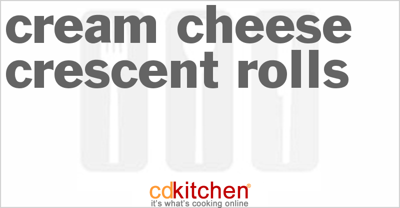Cream Cheese Crescent Rolls - CDKitchen.com