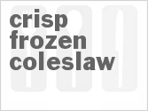 recipe for crisp frozen coleslaw