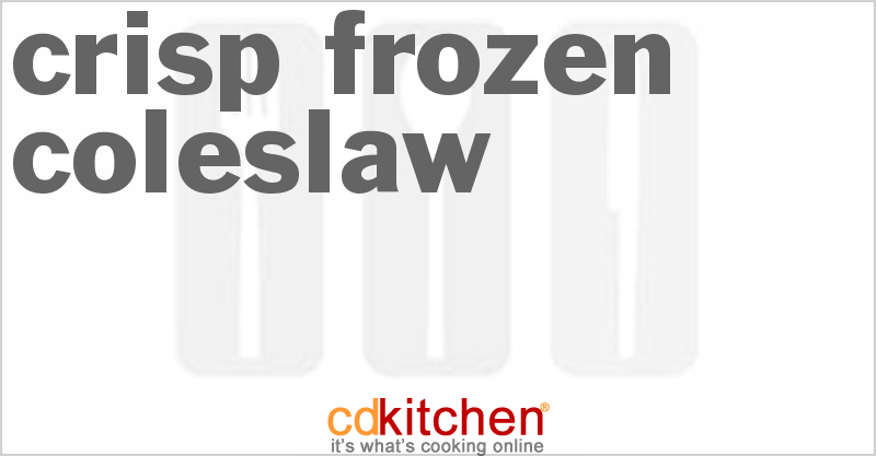 Crisp Frozen Coleslaw - CDKitchen.com