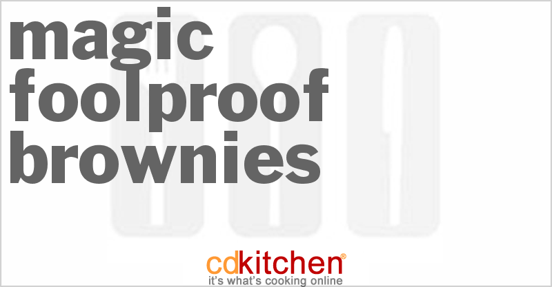 Magic Foolproof Brownies - CDKitchen.com