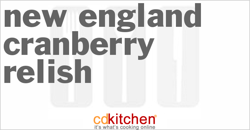 New England Cranberry Relish - CDKitchen.com