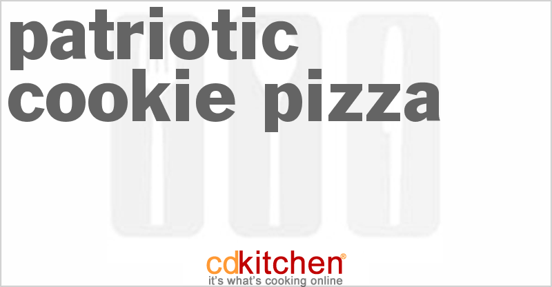 Patriotic Cookie Pizza - CDKitchen.com