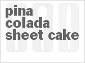 recipe for pina colada sheet cake