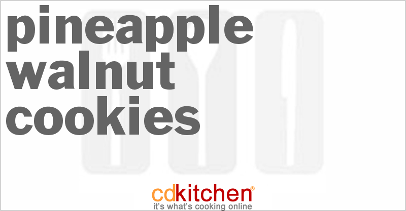 Pineapple Walnut Cookies - CDKitchen.com