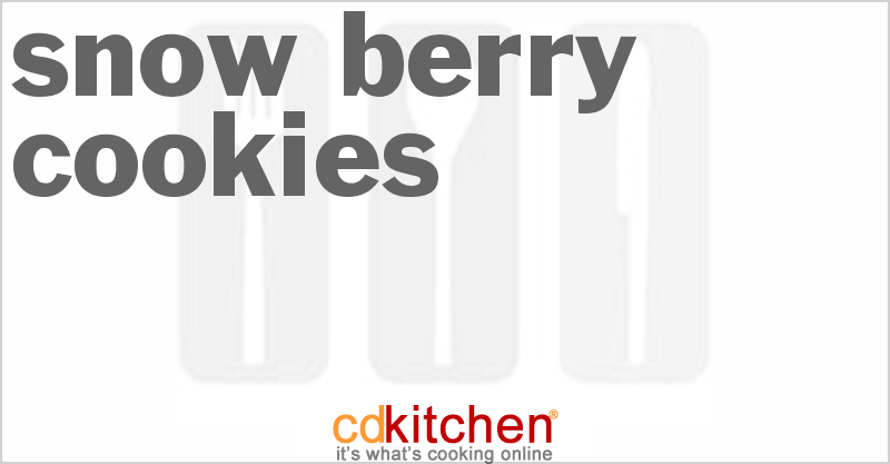 Snow Berry Cookies - CDKitchen.com