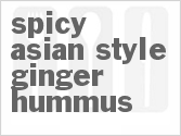 recipe for spicy asian-style ginger hummus