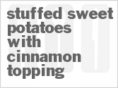 recipe for stuffed sweet potatoes with cinnamon topping