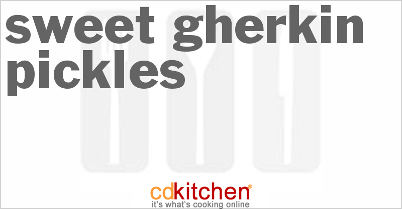 Sweet Gherkin Pickles - CDKitchen.com