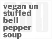 recipe for vegan un-stuffed bell pepper soup