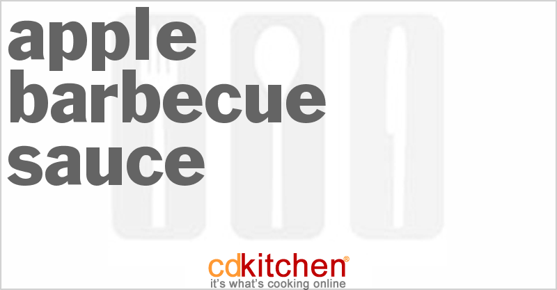 Apple Barbecue Sauce - CDKitchen.com