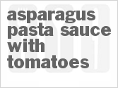 recipe for asparagus pasta sauce with tomatoes