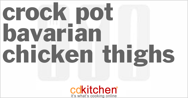 Bavarian Chicken Thighs - CDKitchen.com